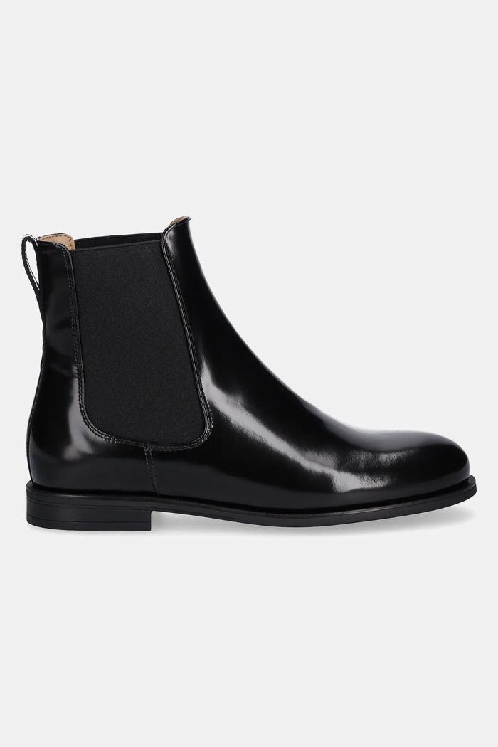 BOSS usnjeni chelsea Lycia 50552791.001 črna AW25