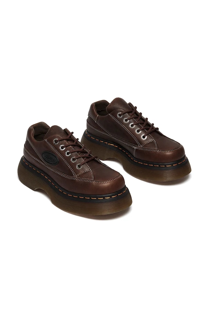 Dr. Martens półbuty skórzane Buzz 5i DM41129200 brązowy AW25