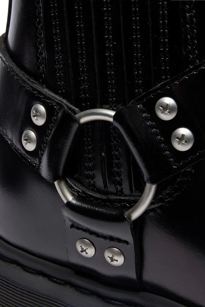 Dr. Martens bocanci de piele 2976 Harness Chelsea DM41387001 negru