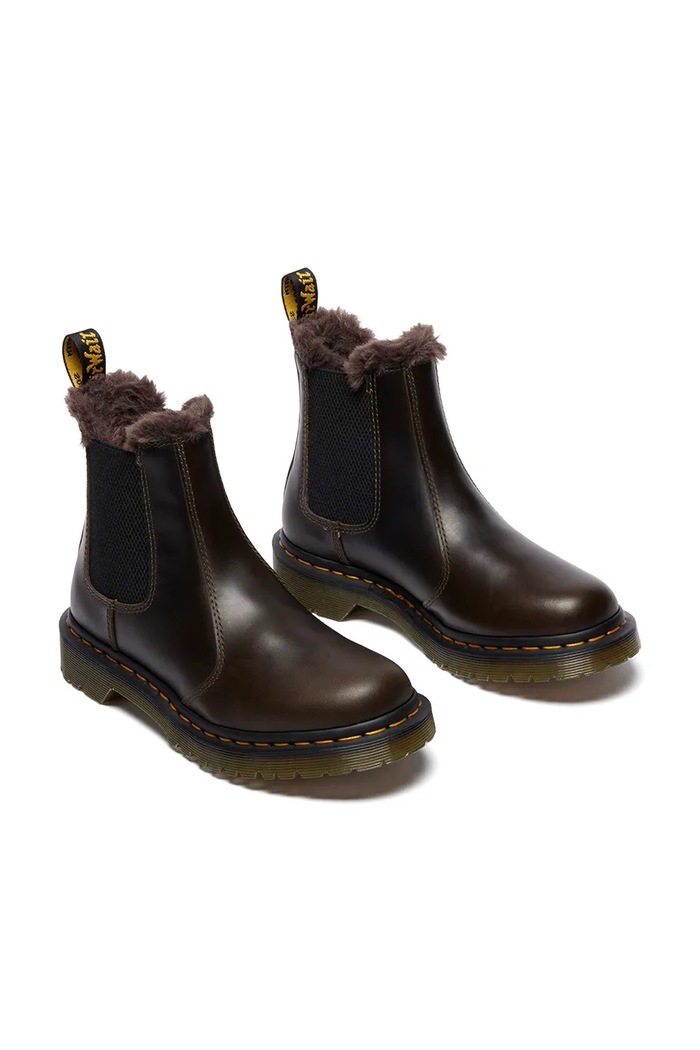Dr. Martens sztyblety skórzane 2976 Leonore DM41415020 brązowy AW25