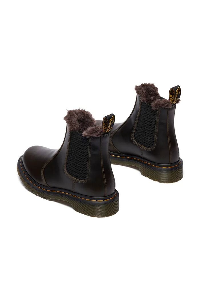 Obuwie Dr. Martens sztyblety skórzane 2976 Leonore DM41415020 brązowy