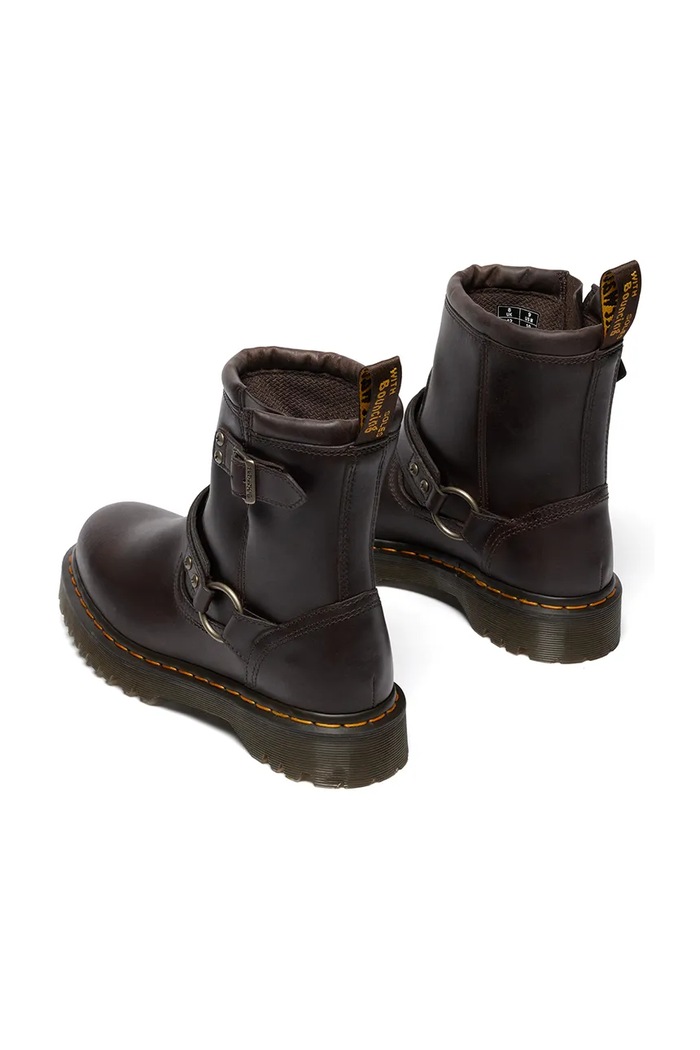 Obutev Usnjeni gležnarji Dr. Martens Anistone Harness DM41870200 rjava