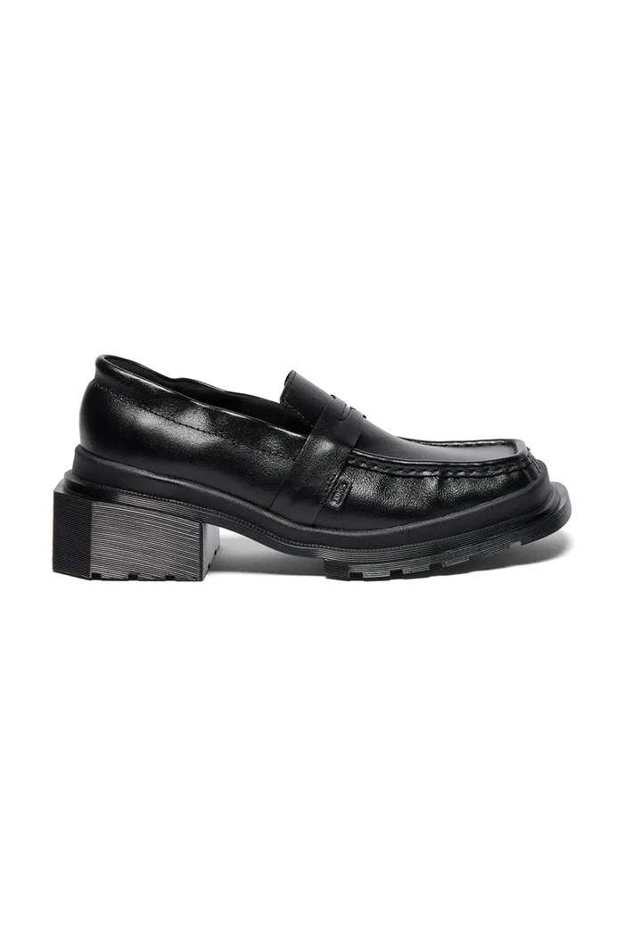 Kožené mokasíny Dr. Martens Maybole Loafer platforma černá DM42063001
