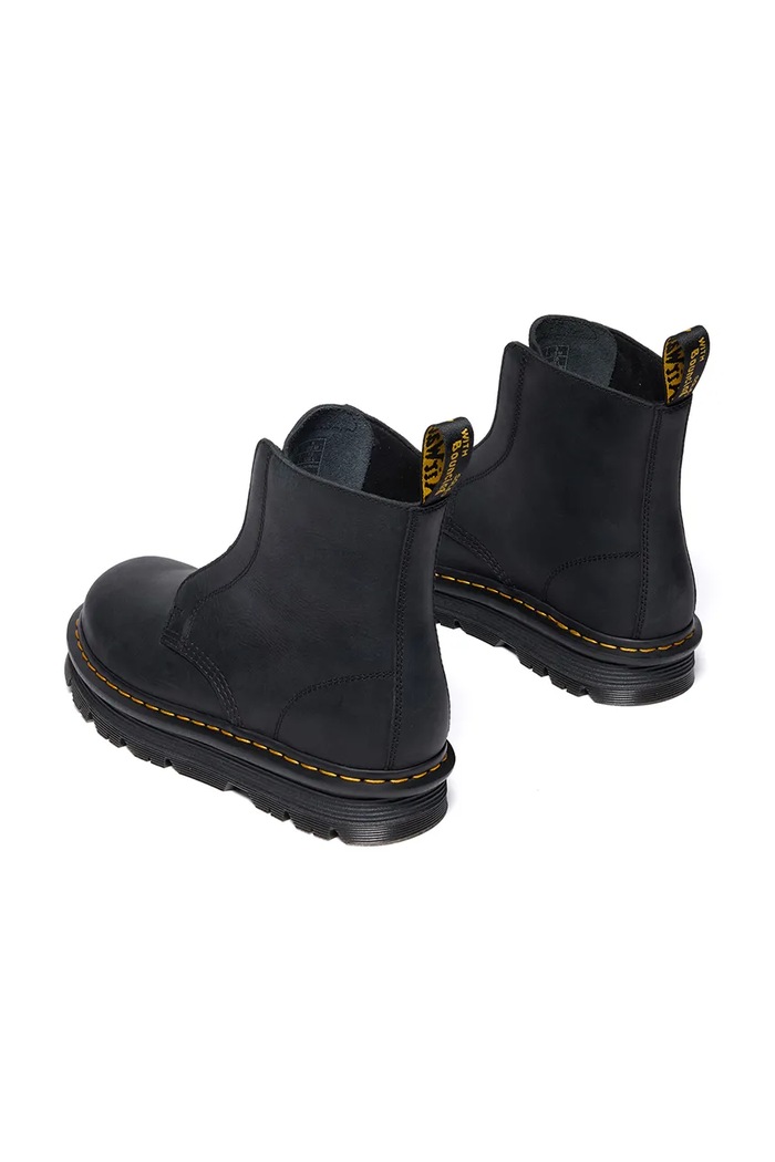 Obuwie Dr. Martens botki skórzane ZebZag Laceless DM42653001 czarny