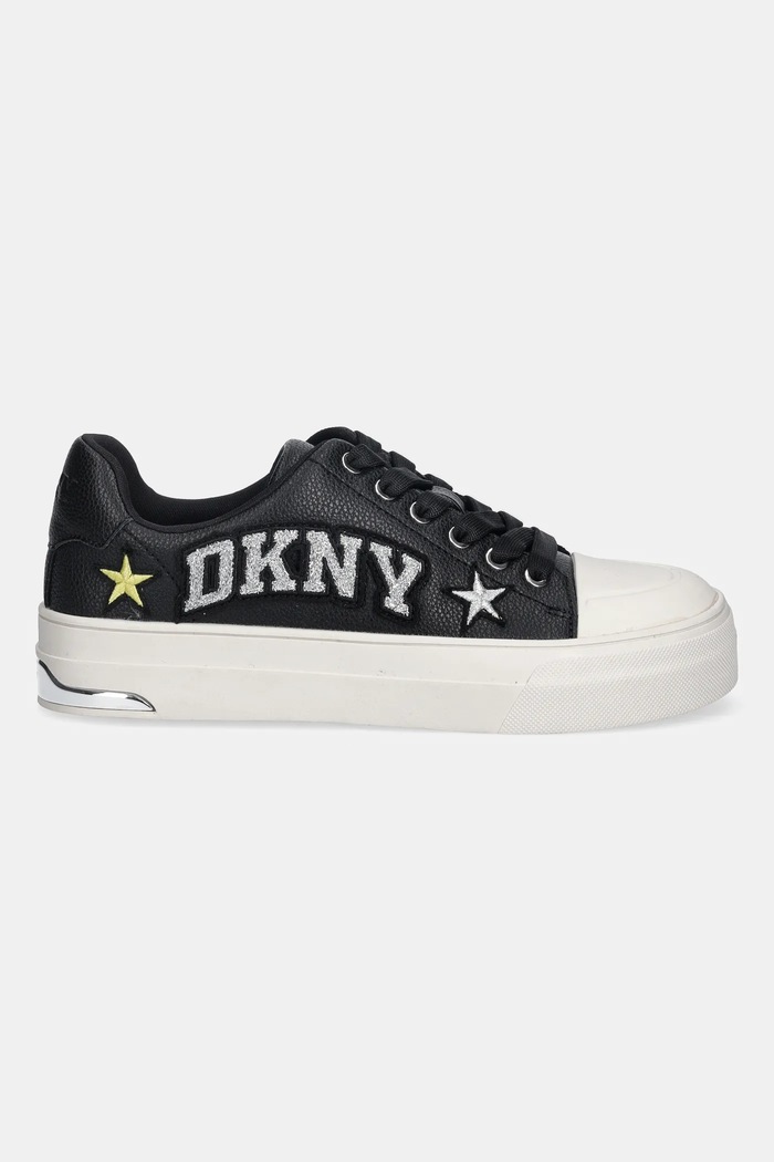Kožené tenisky Dkny York Star K4588454.BLK čierna AW25