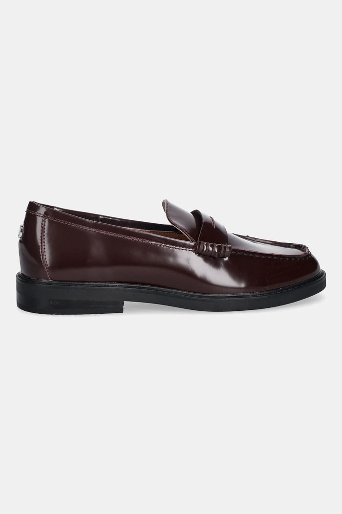 Steve Madden mokasyny skórzane Adison 11004736.627 bordowy AW25