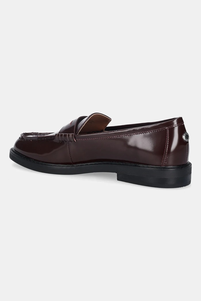Obuwie Steve Madden mokasyny skórzane Adison 11004736.627 bordowy