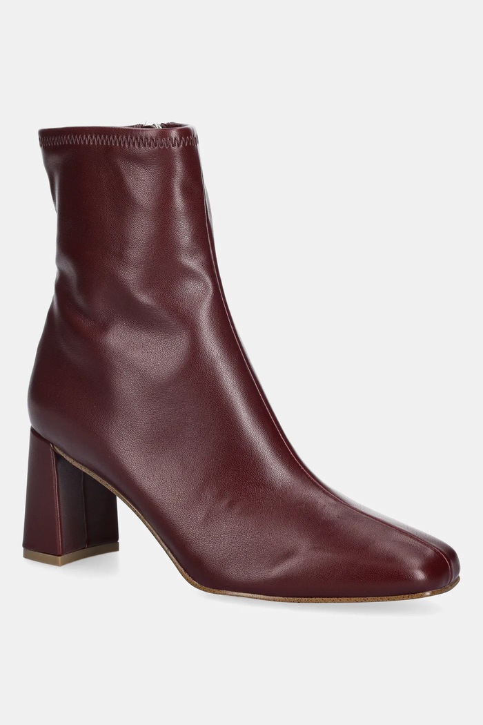Členkové topánky Steve Madden Hurst nezateplené burgundské 11003498.DYQ