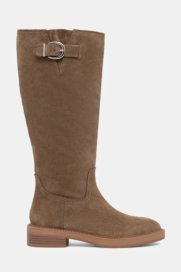 Steve Madden cizme din piele întoarsă La Rue 11004871.275 bej AW25