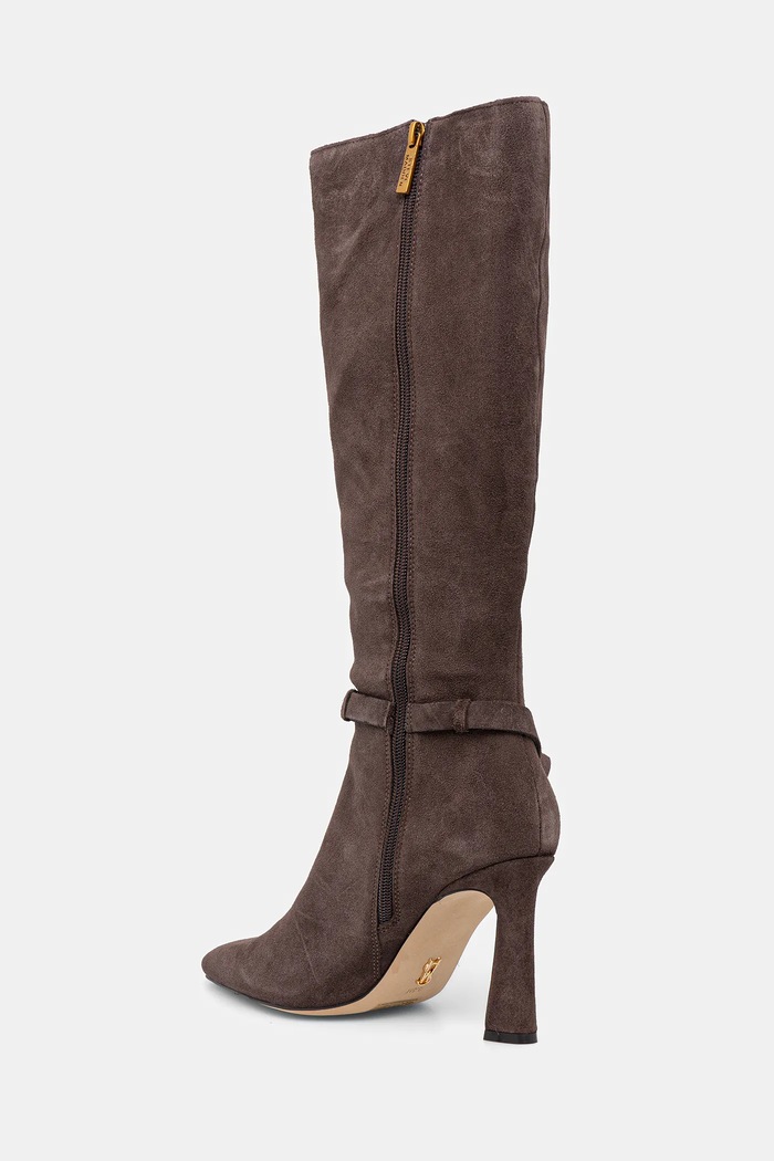 Obuwie Steve Madden kozaki zamszowe Sirrens 11004776.205 brązowy