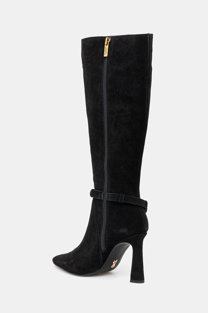 Cipők Steve Madden csizma velúrból Sirrens 11004776.015 fekete