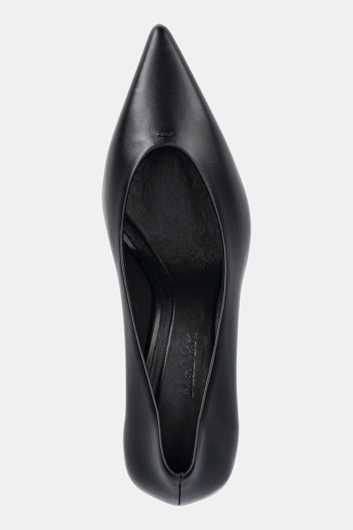 Kožené lodičky Max Mara LIGHTPUMP čierna 2524526171600