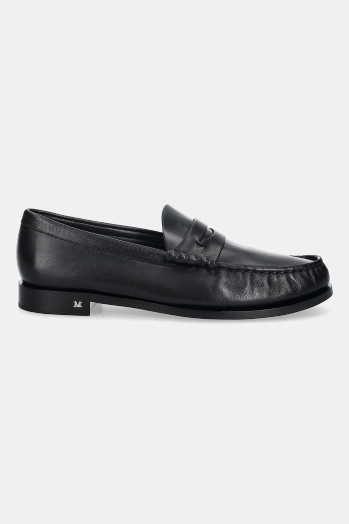 Kožne mokasinke Max Mara BOYMOC 2524526391600 crna AW25