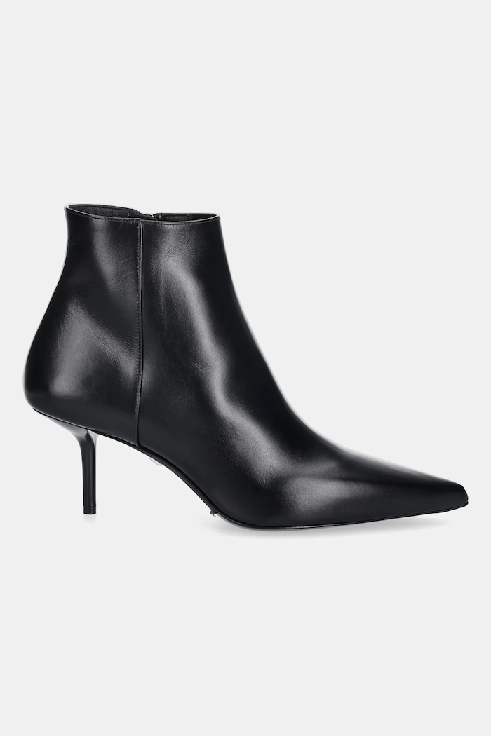 Max Mara leather ankle boots LIGHTBOOTIE 2524796011600 black AW25