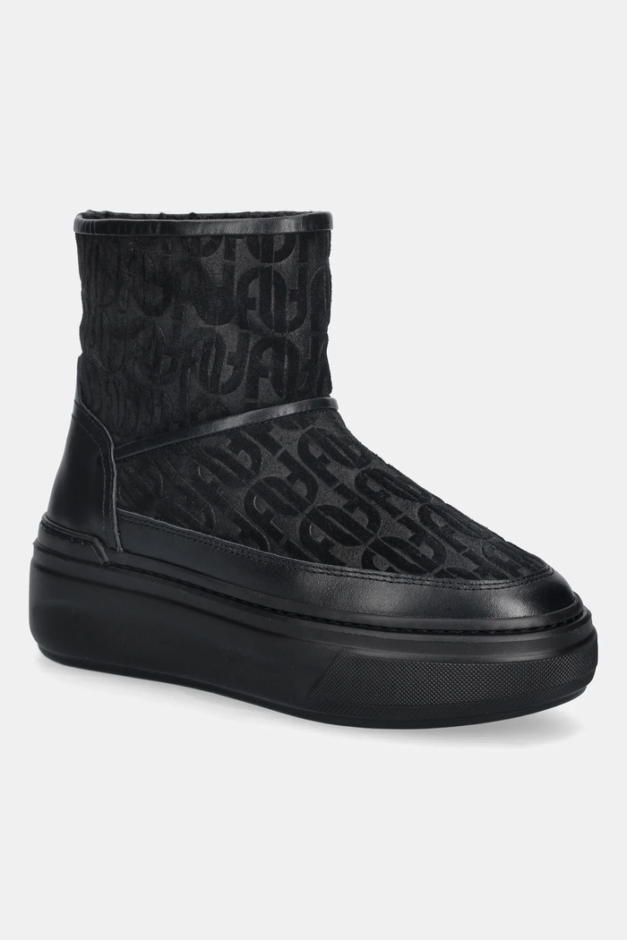 Semišové snehule Furla Nuage Snow Boot zateplené čierna YK29NUA.BX4215.O6000