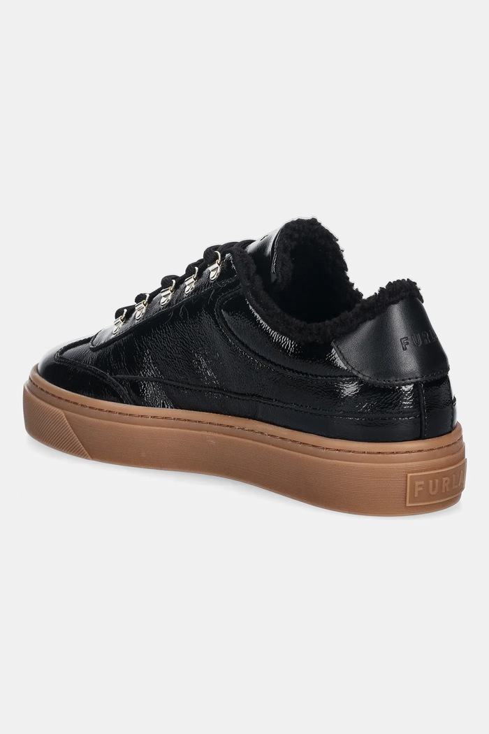 Obuv Kožené tenisky Furla Enjoy Lace-Up Sneaker YK31ENJ.BX4211.O6000 čierna