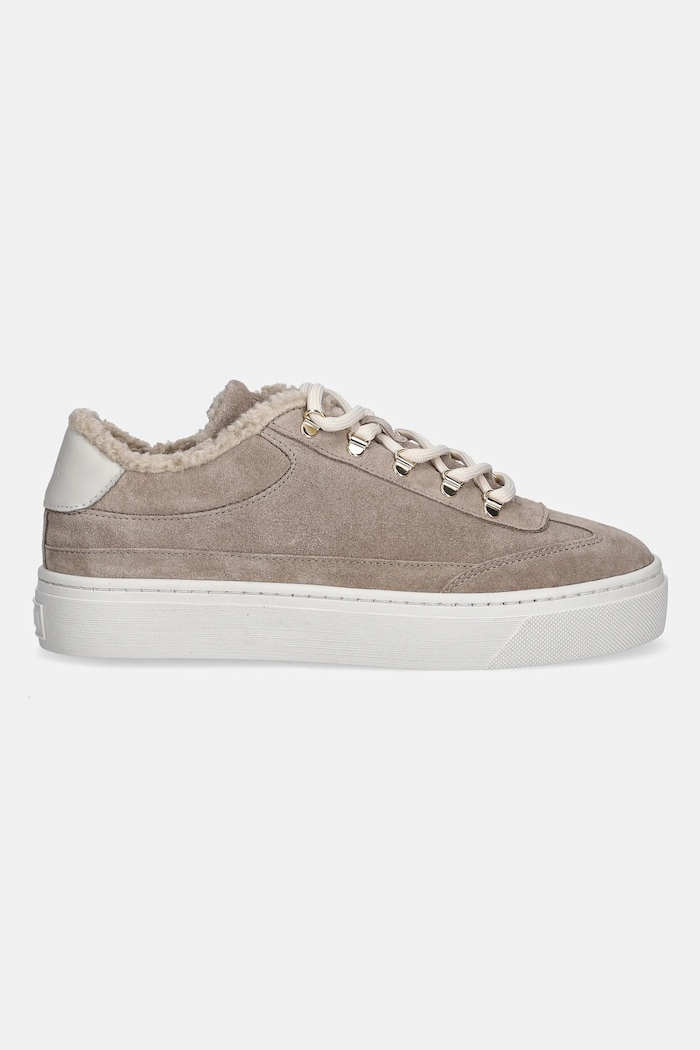 Furla sneakersy zamszowe Enjoy Lace-Up Sneaker YK31ENJ.BX4212.2534S beżowy SS26