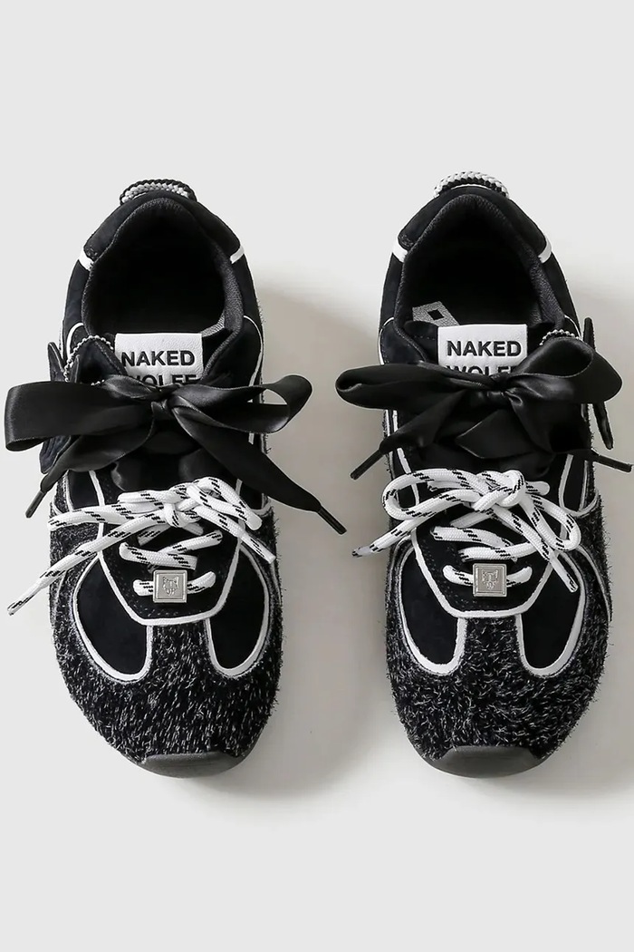 Obuwie Naked Wolfe sneakersy Adored Adored.Black.Hairy czarny