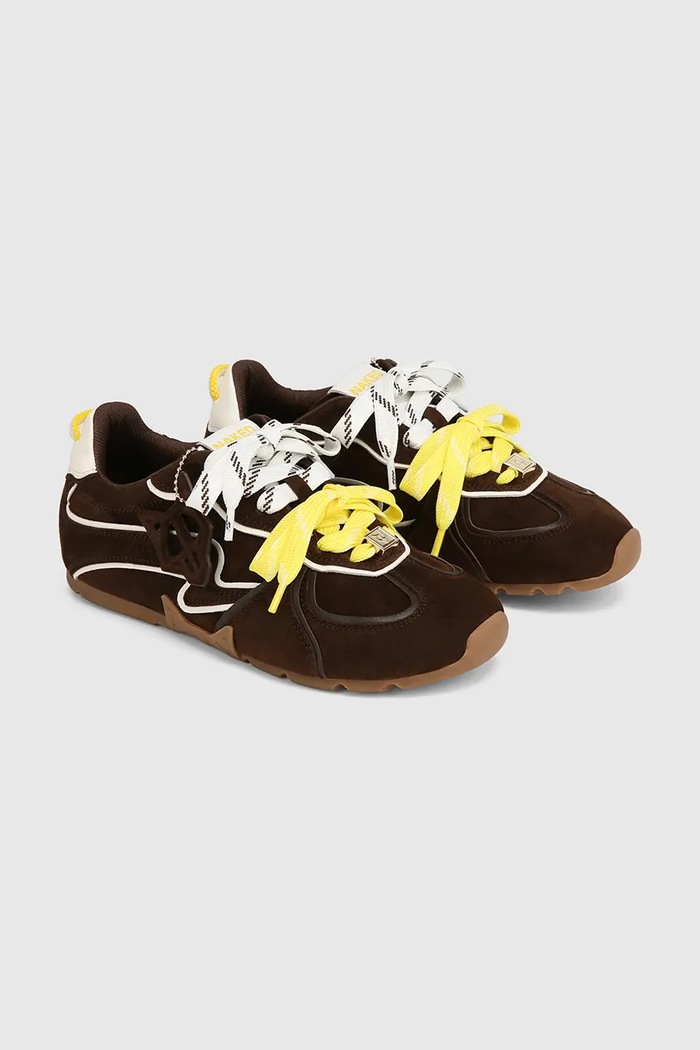 Naked Wolfe sneakers din piele întoarsă Adored Adored.Brown maro SS26