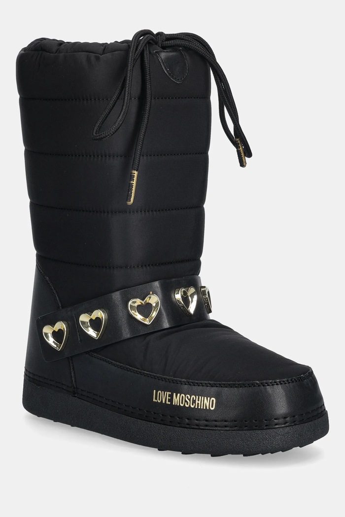 Snehule Love Moschino textilný čierna JA24192G0NISD00B