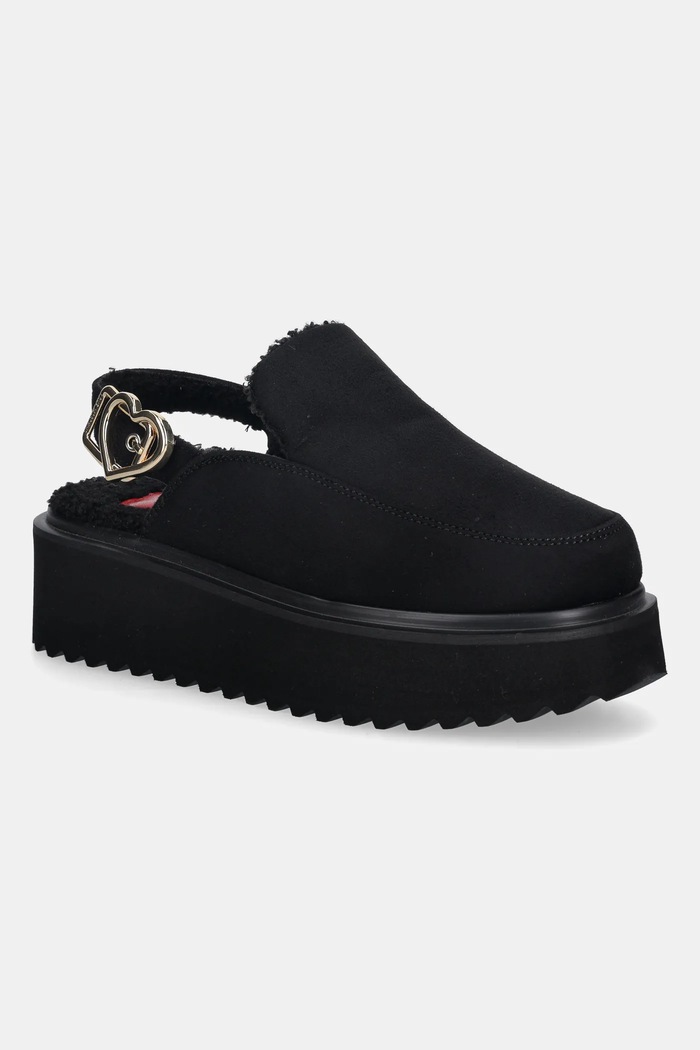 Šľapky Love Moschino platforma čierna JA10416L0NJAW000