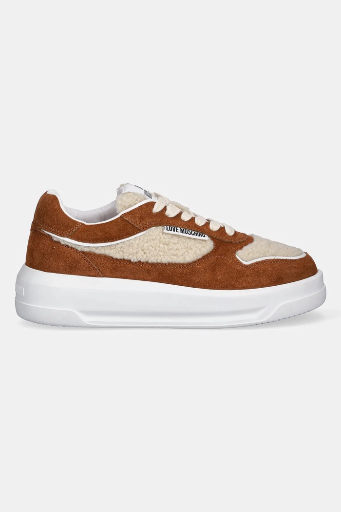 Love Moschino sneakersy JA15295H0NJU210A brązowy AW25