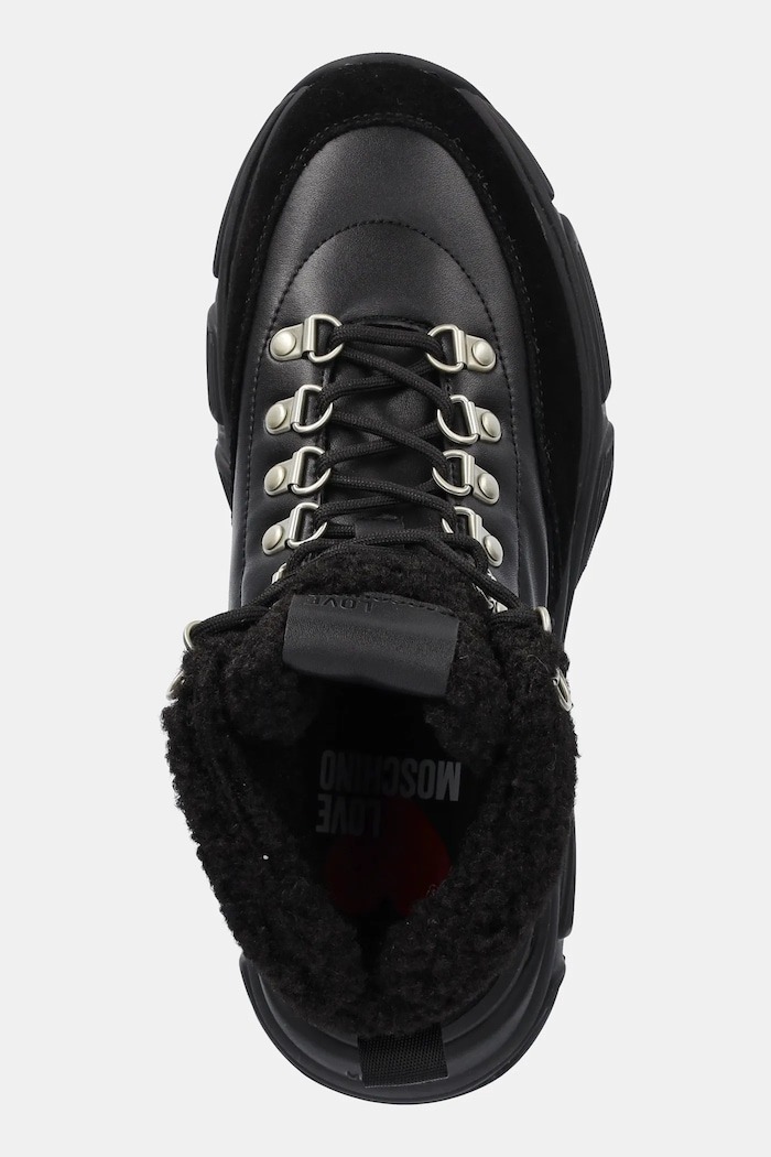 Členkové topánky Love Moschino čierna JA15356G0NIAM00A