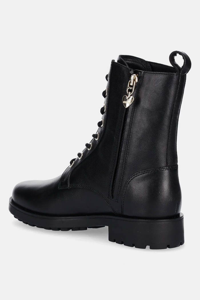 Obuwie Love Moschino botki skórzane JA24254G0NIA0000 czarny