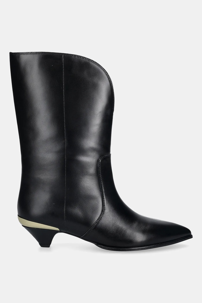 Kožené kotníkové boty Love Moschino JA24363G0NIA0000 černá AW25