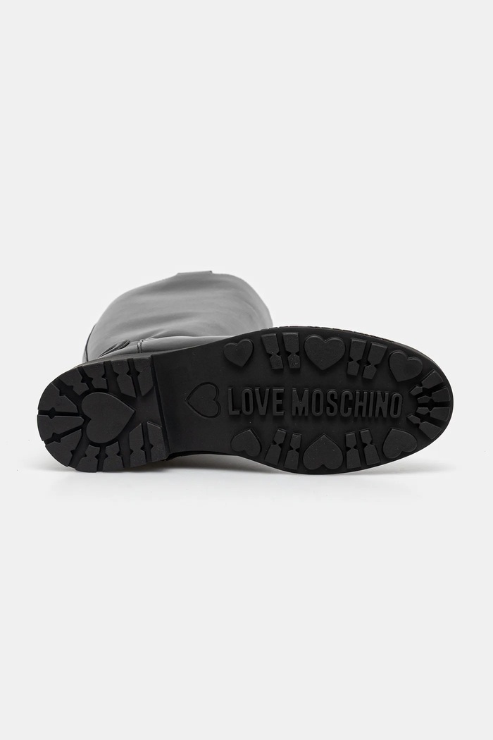 Love Moschino kozaki skórzane czarny JA26064G0NIA0000