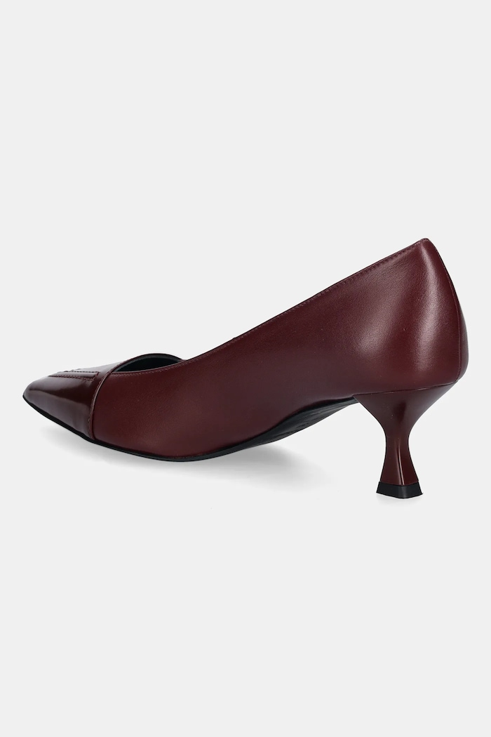 Încălțăminte Love Moschino stilettos de piele JA10535G0NIA455A burgundia