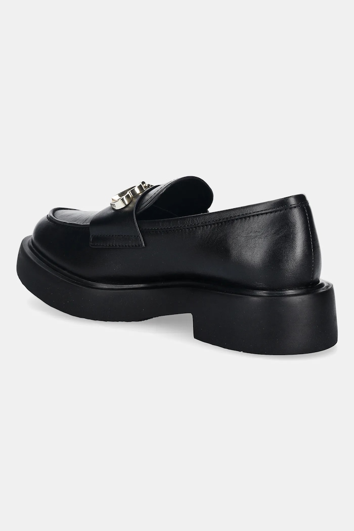 Obuv Kožené mokasíny Love Moschino JA10094G0NIA0000 čierna