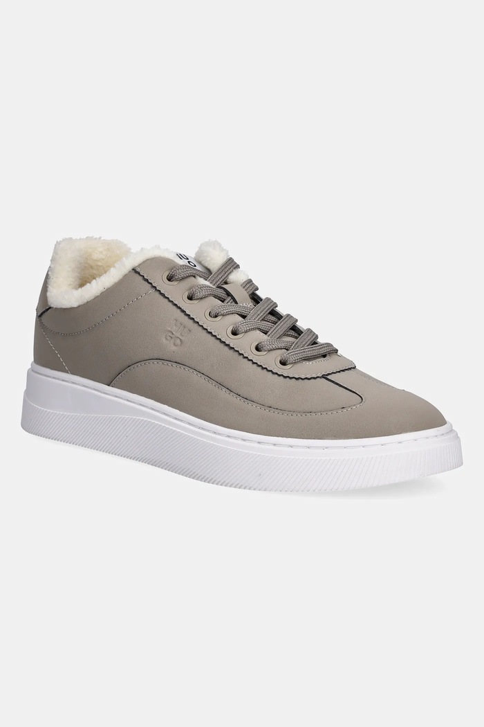 HUGO sneakersy Lyzz imitacja skóry licowej szary 50552729.273