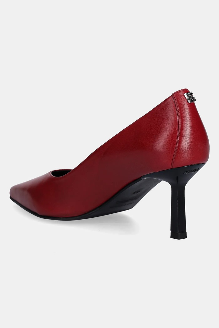 Încălțăminte HUGO stilettos de piele Katniss 50552669.610 burgundia