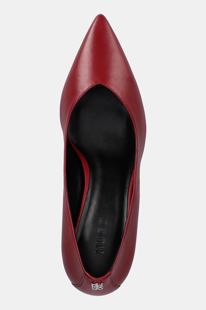 HUGO stilettos de piele Katniss burgundia 50552669.610