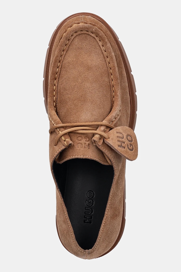 Pantofi de piele întoarsă Kris HUGO 50552698.230 maro