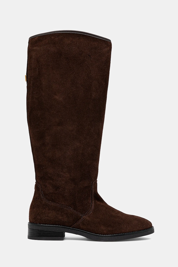 Steve Madden kozaki zamszowe Vlora 11004761.205 brązowy AW25