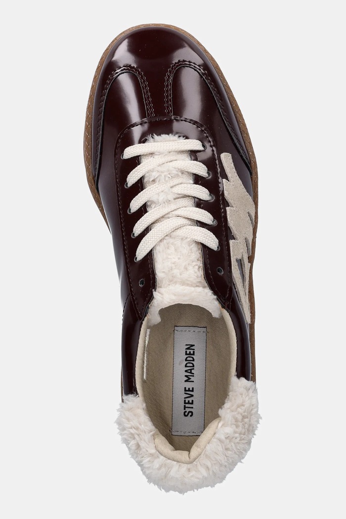 Tenisky Steve Madden Emina burgundské 11004897.622