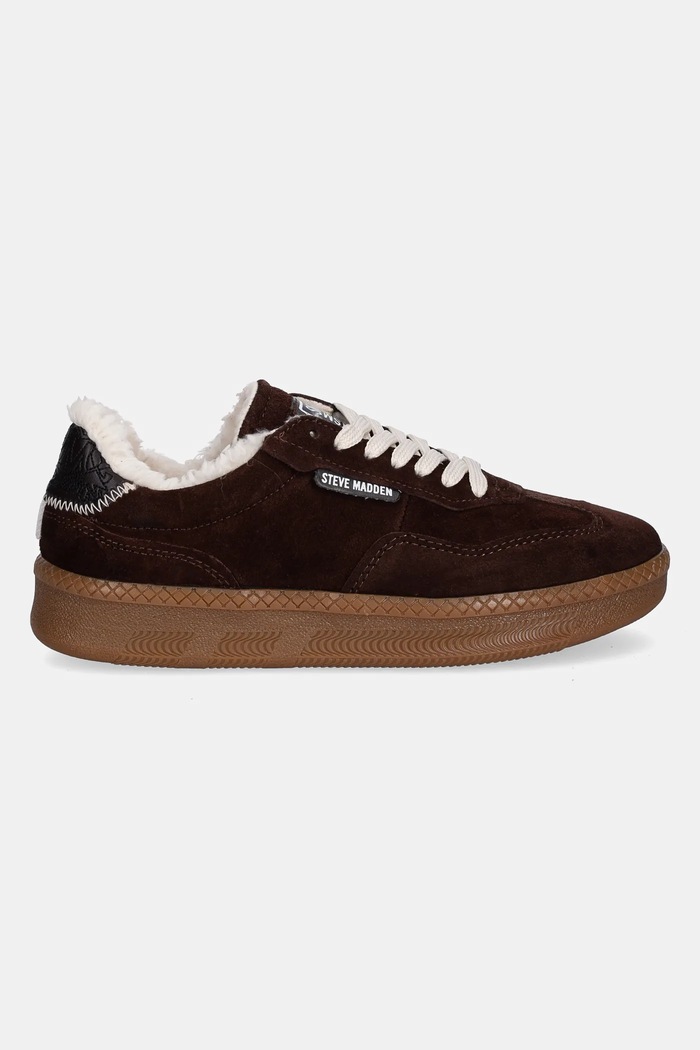 Steve Madden velúr sportcipő Euphoria 11003591.205 barna AW25