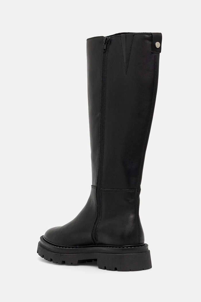 Cipők Steve Madden bőr csizma Kaja-W 11004946.017 fekete