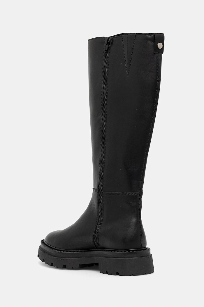 Cipők Steve Madden bőr csizma Kaja-W 11004946.017 fekete