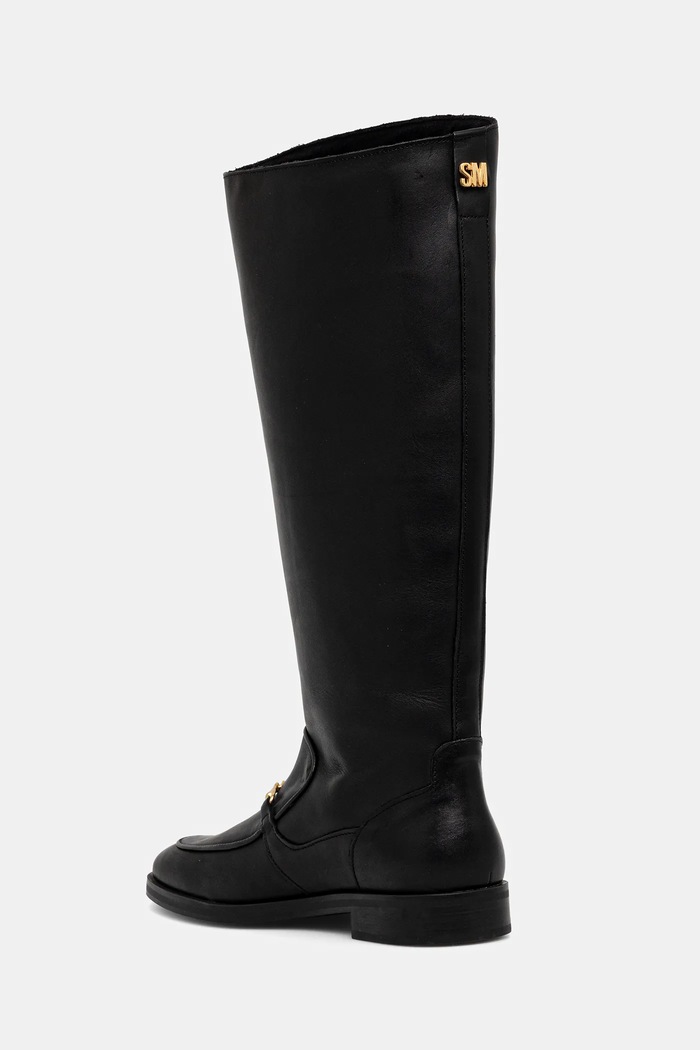 Obuwie Steve Madden kozaki skórzane Night 11004951.017 czarny