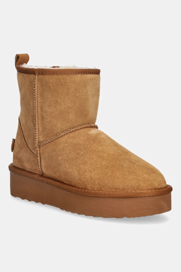 Steve Madden śniegowce zamszowe Tessah brak zapięcia brązowy 11003483.839