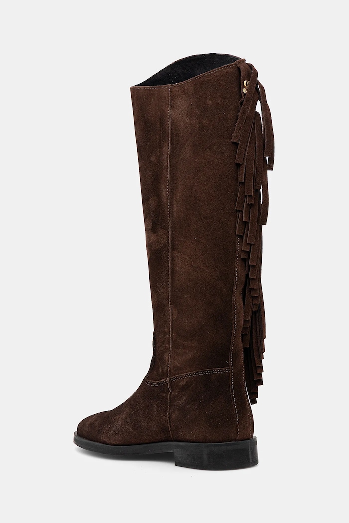 Обувки Велурени ботуши Steve Madden Nigella 11004914.205 кафяв