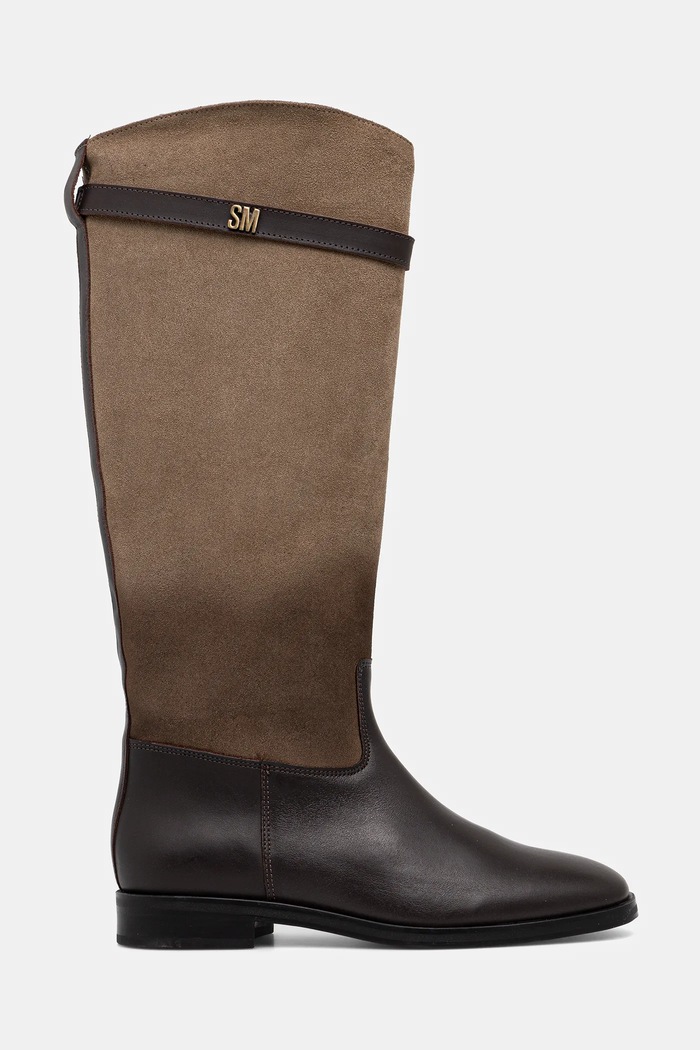 Steve Madden kozaki skórzane Novi 11004728.TBN brązowy AW25