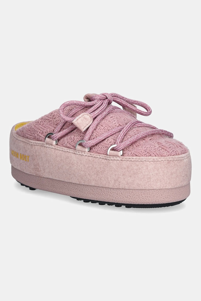 Čizme za snijeg Moon Boot MB X GIR EVX MULE KNIT na vezanje roza 80D1470140.J038