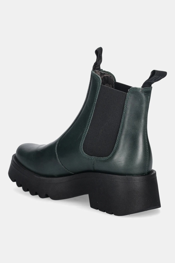 Încălțăminte Fly London ghete chelsea de piele MEDI789FLY P144789010 verde