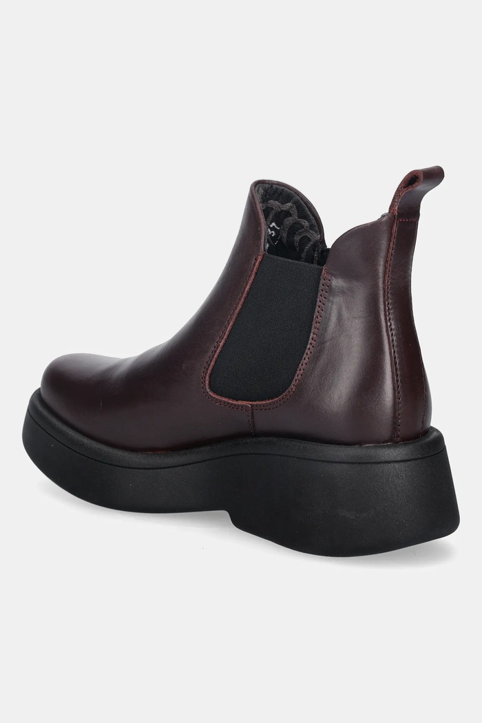 Obuv Kožené topánky chelsea Fly London MULK159FLY P145159011 burgundské