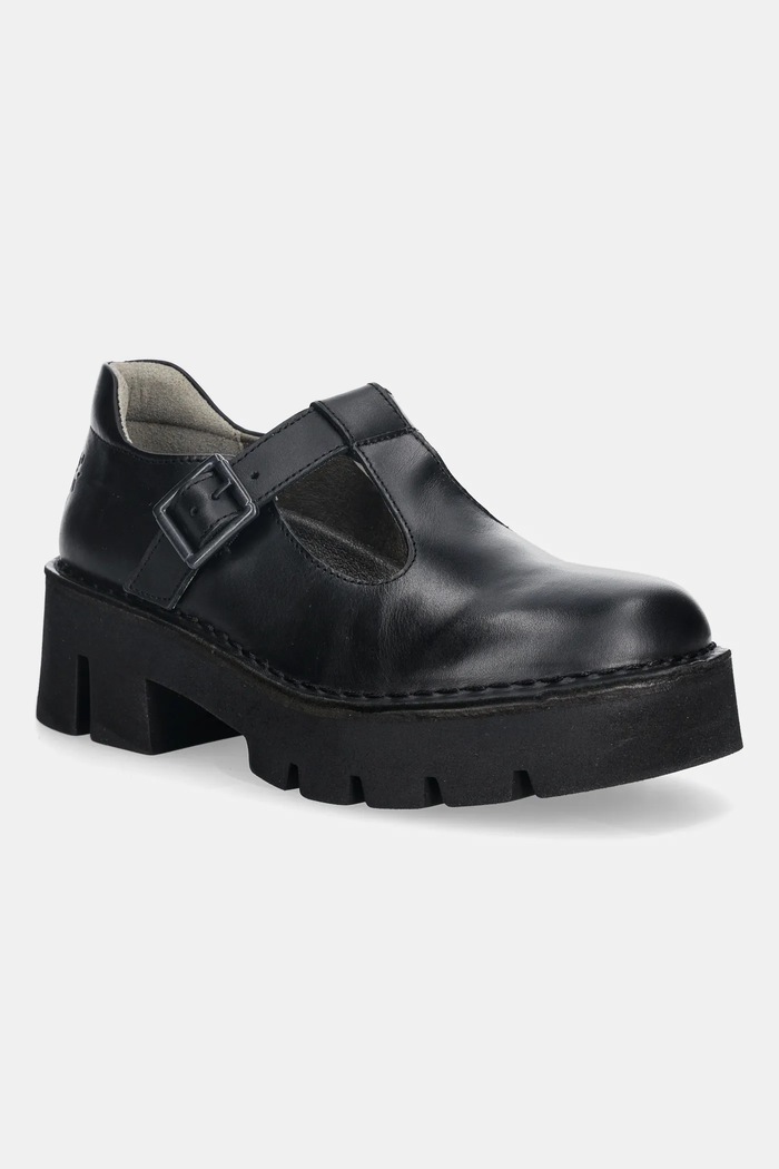 Fly London scarpe in pelle BAIZ162FLY pelle fiore nero P211162000