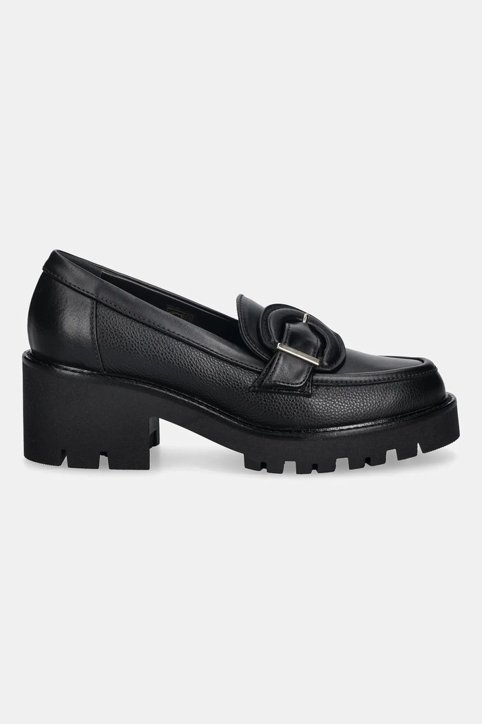 Baldinini mokasyny skórzane D6B426P4VIBT.0000 czarny AW25